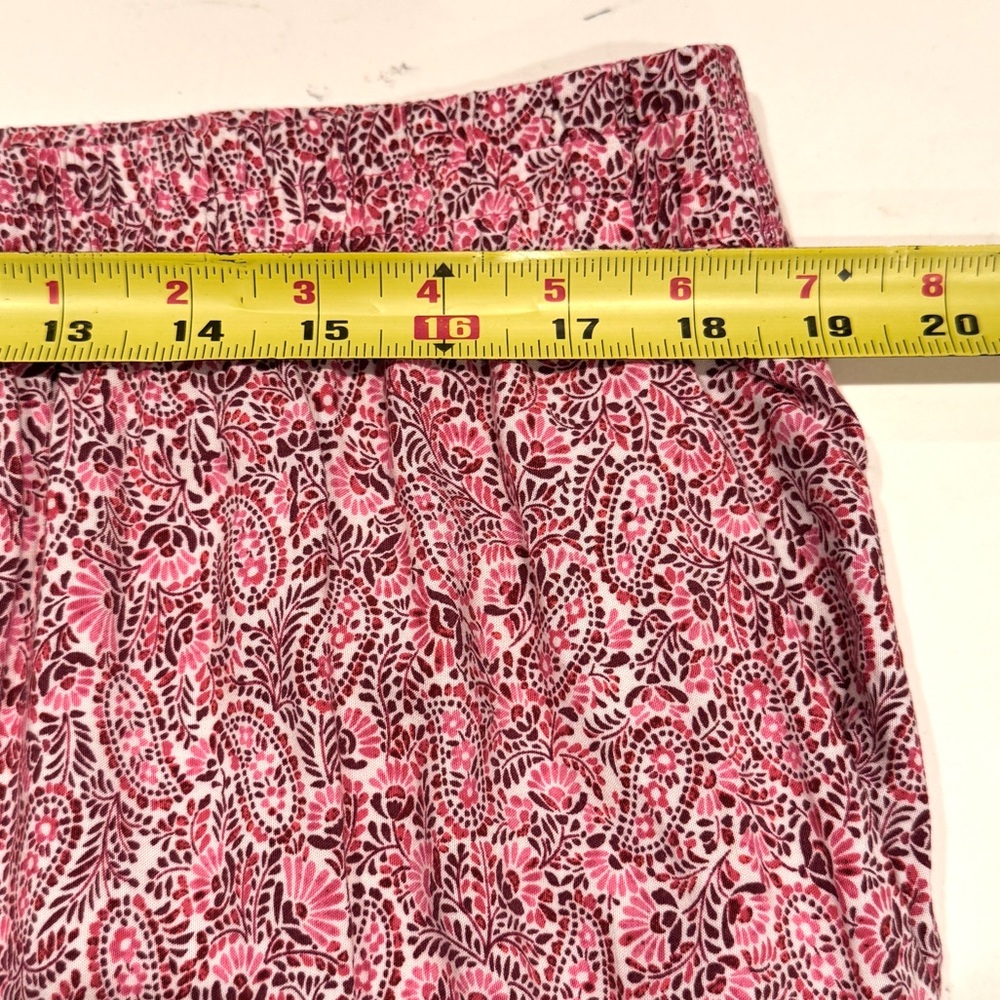 J. Jill Pink Paisley Wide Leg Crop Pants with Pockets NWOT - Picture 11 of 13